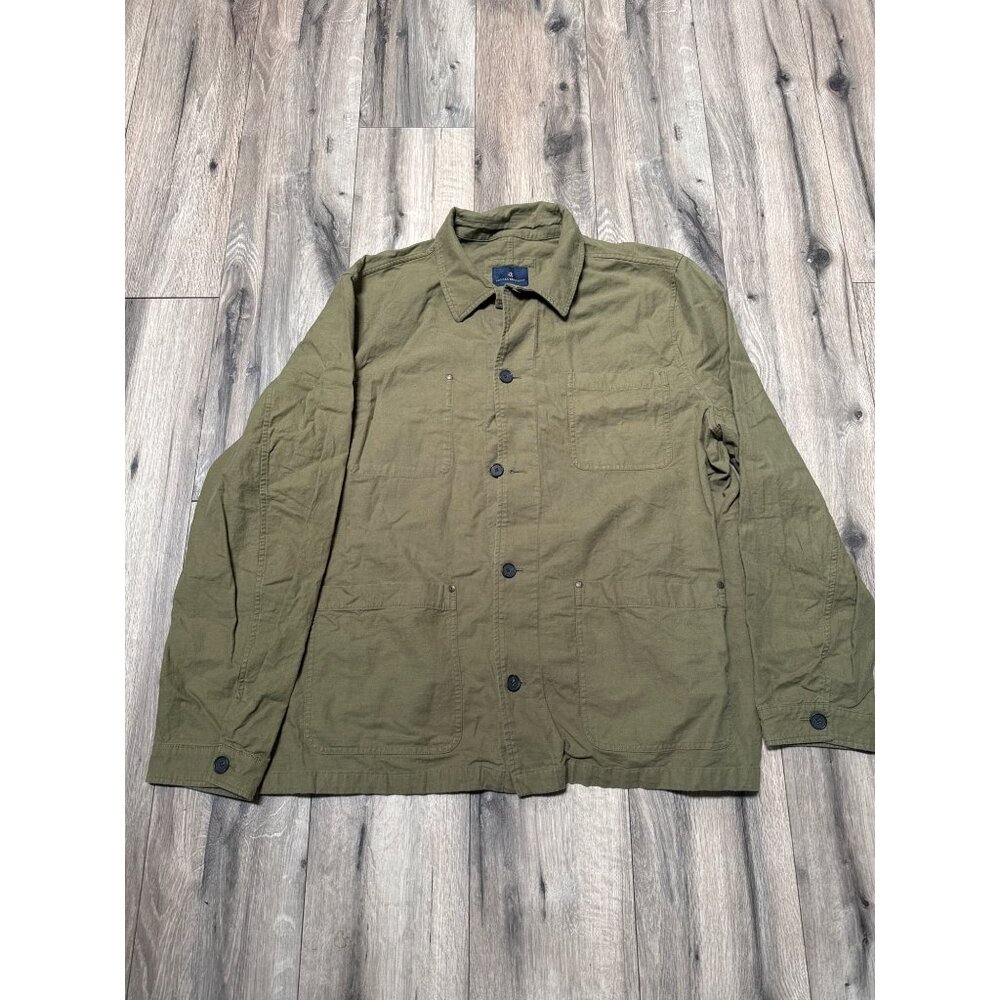 Brooks Brothers Mens Olive Green Cotton Field Jacket Size XXL Casual & Versatile